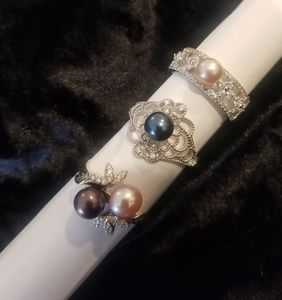 Vantel Pearls Ring Bundle,  size 10
